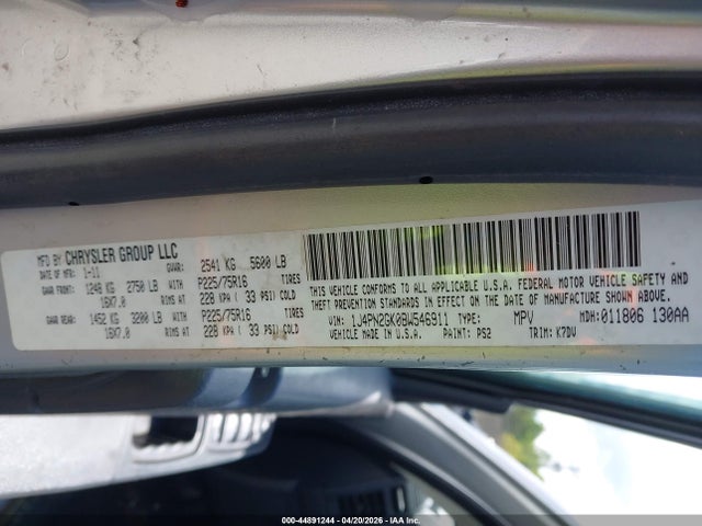 Продажа на аукционе авто 2011 Jeep Liberty Sport, vin: 1J4PN2GK0BW546911, номер лота: 44891244