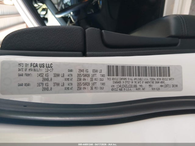 Продаж на аукціоні авто 2018 Jeep Grand Cherokee Altitude 4x2, vin: 1C4RJEAG5JC261086, номер лоту: 44891246