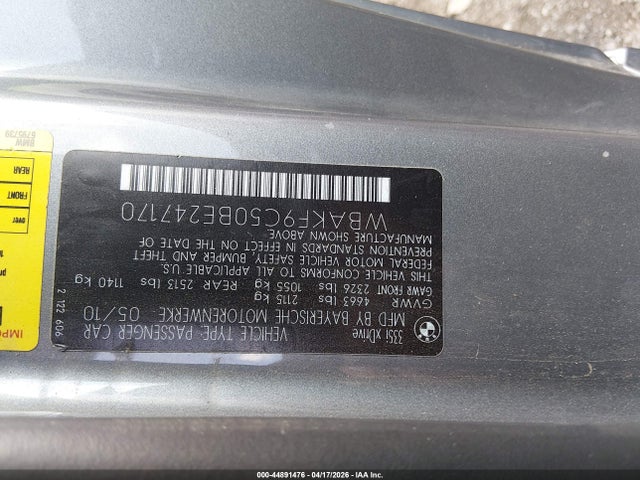 Продажа на аукционе авто 2011 Bmw 335i Xdrive, vin: WBAKF9C50BE247170, номер лота: 44891476