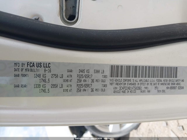 2017 DODGE JOURNEY 3C4PDCAB1HT503961 Photo 8