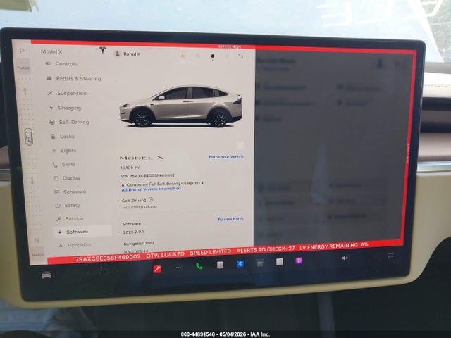 Aukcja sprzedaży 2025 Tesla Model X Long Range, vin: 7SAXCBE55SF469002, numer aukcji: 44891548