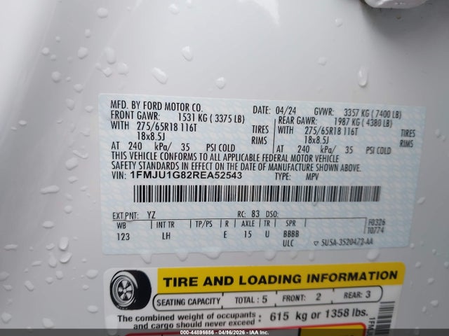 1FMJU1G82REA52543 Ford Expedition Xl