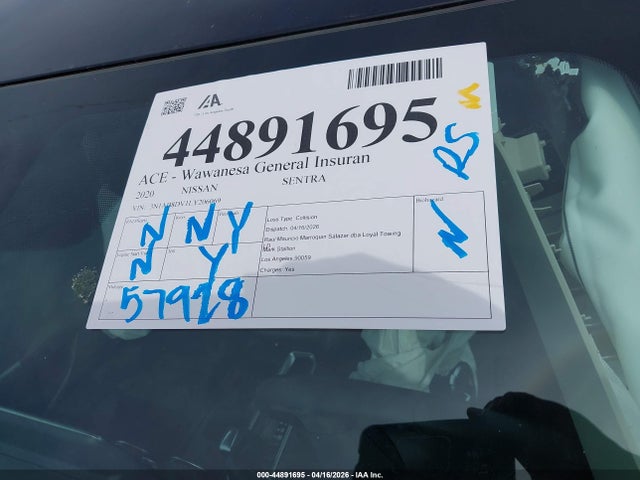 3N1AB8DV1LY206069 Nissan Sentra Sr Xtronic Cvt