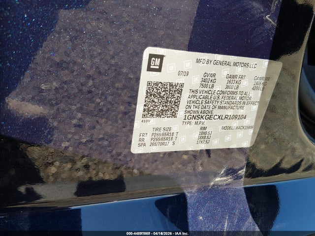 1GNSKGECXLR109104 Chevrolet Suburban 4wd Ls