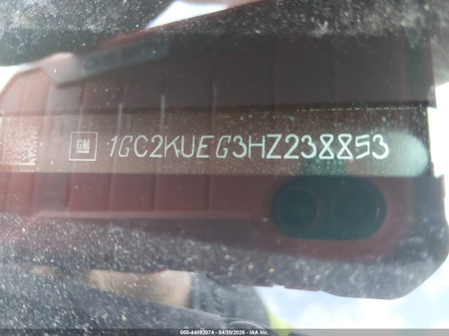 44892074 :رقم المزاد ، 1GC2KUEG3HZ238853 vin ، 2017 Chevrolet Silverado 2500hd Wt مزاد بيع