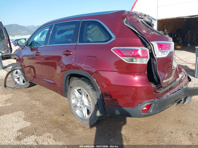Aukcja sprzedaży 2014 Toyota Highlander Limited V6, vin: 5TDDKRFH9ES052390, numer aukcji: 44892284