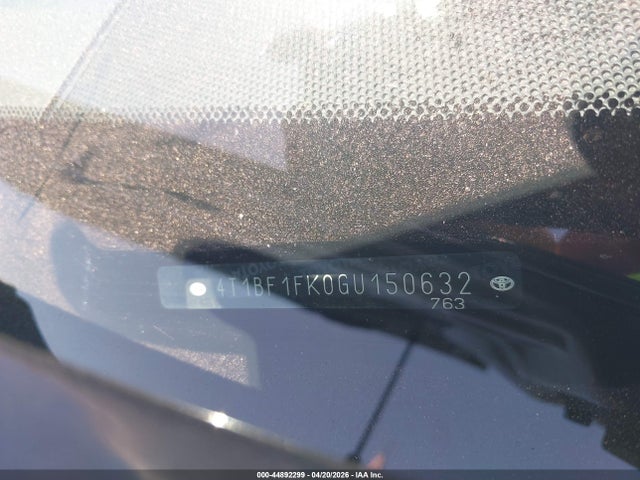 Toyota CAMRY SE 2016 4T1BF1FK0GU150632 Image 9