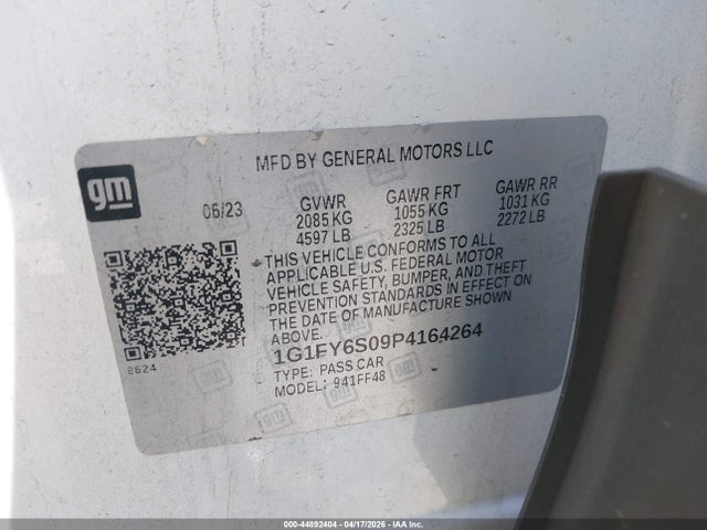 1G1FY6S09P4164264 Chevrolet Bolt Euv Fwd Lt