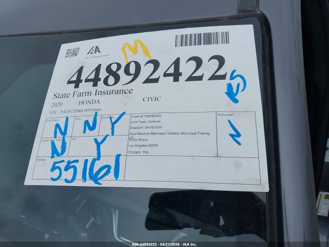 Honda Civic Sport 2020 2HGFC2F86LH597666 Image 17