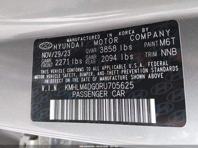 2024 HYUNDAI ELANTRA KMHLM4DG0RU705625 Photo 8