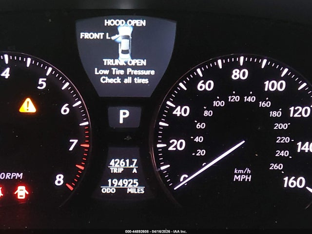 44892608 :رقم المزاد ، JTHBL5EF7A5094018 vin ، 2010 Lexus Ls 460 مزاد بيع