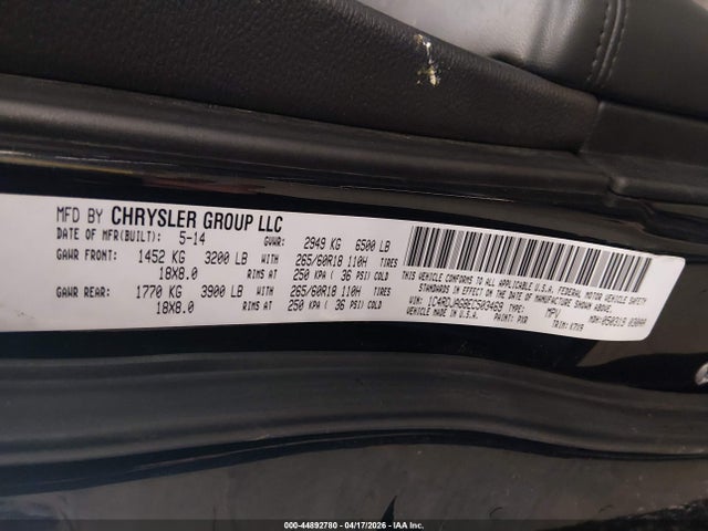 2014 DODGE DURANGO 1C4RDJAG8EC503469 Photo 8