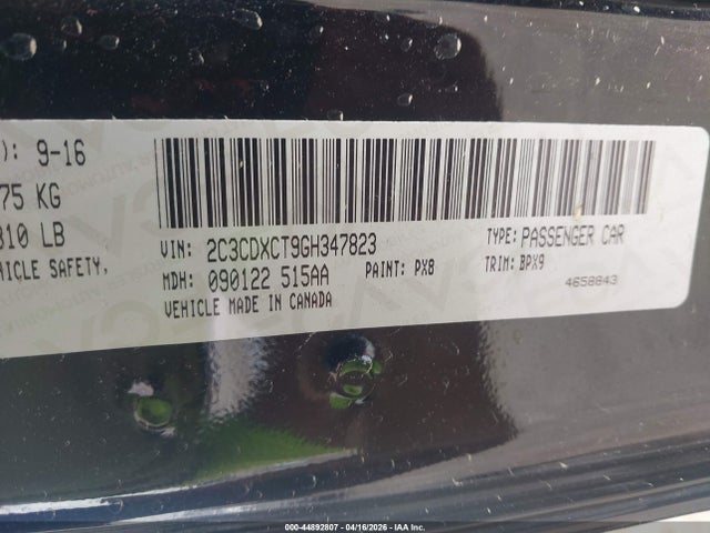Aukcja sprzedaży 2016 Dodge Charger R/t, vin: 2C3CDXCT9GH347823, numer aukcji: 44892807