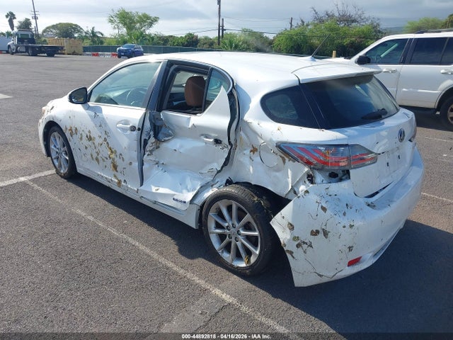 2012 Lexus Ct 200h Premium მანქანა იყიდება აუქციონზე, vin: JTHKD5BH6C2103637, აუქციონის ნომერი: 44892818