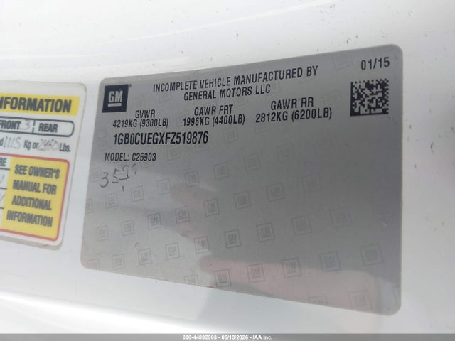 1GB0CUEGXFZ519876 Chevrolet Silverado 2500hd Wt