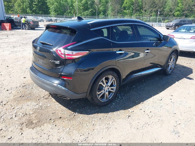 2016 Nissan Murano Platinum მანქანა იყიდება აუქციონზე, vin: 5N1AZ2MH4GN141586, აუქციონის ნომერი: 44893313