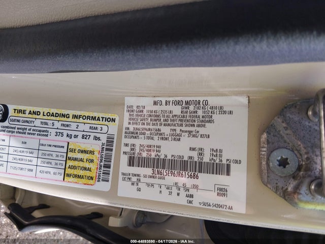 Lincoln Mkz Reserve 2018 3LN6L5E96JR615686 Image 9