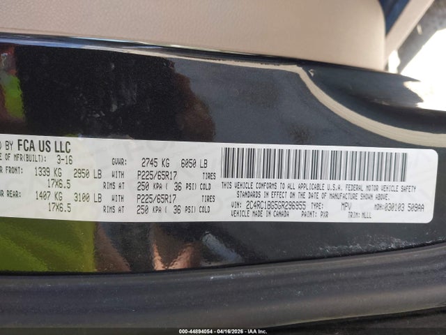 2016 CHRYSLER TOWN & COUNTRY 2C4RC1BG5GR296955 Photo 8