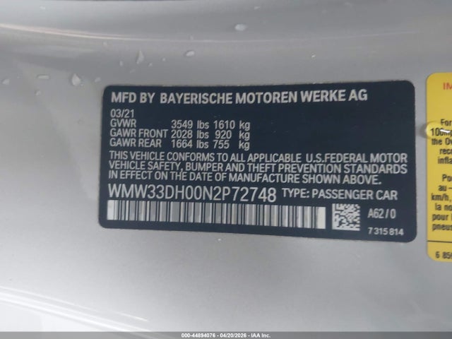 Mini Hardtop Cooper 2022 WMW33DH00N2P72748 Image 9