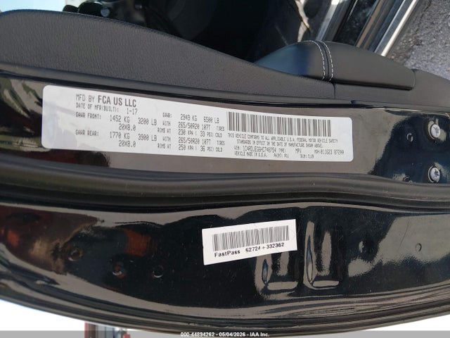 Aukcja sprzedaży 2017 Dodge Durango Citadel Awd, vin: 1C4RDJEG6HC748754, numer aukcji: 44894262