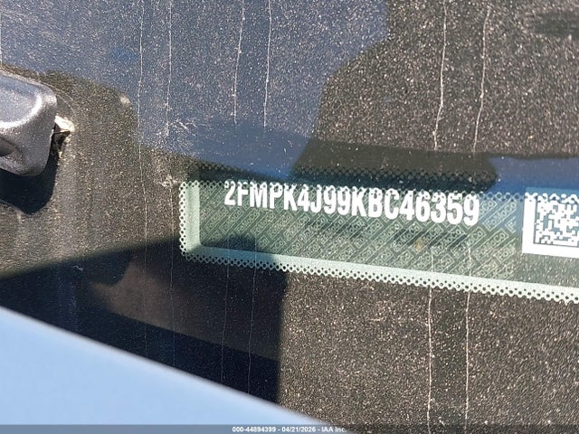 2019 Ford Edge Sel მანქანა იყიდება აუქციონზე, vin: 2FMPK4J99KBC46359, აუქციონის ნომერი: 44894399