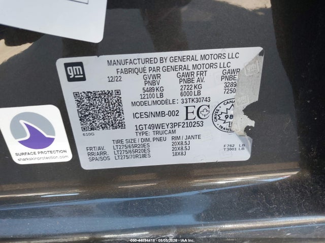 Auction sale of the 2023 Gmc Sierra 3500hd Denali, vin: 1GT49WEY3PF210253, lot number: 44894418
