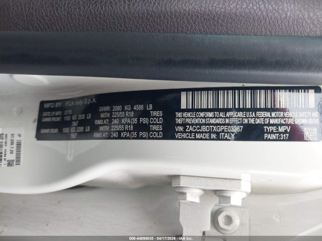 2016 JEEP RENEGADE ZACCJBDTXGPE03367 Photo 8