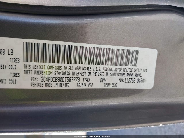 Aukcja sprzedaży 2013 Dodge Journey Sxt, vin: 3C4PDCBB0DT587778, numer aukcji: 44895053