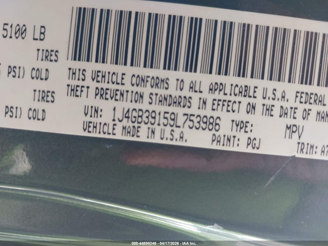 Aukcja sprzedaży 2009 Jeep Wrangler Unlimited X, vin: 1J4GB39159L753986, numer aukcji: 44895246