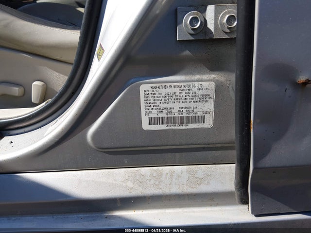 Aukcja sprzedaży 2013 Infiniti G37x, vin: JN1CV6AR4DM762666, numer aukcji: 44895513
