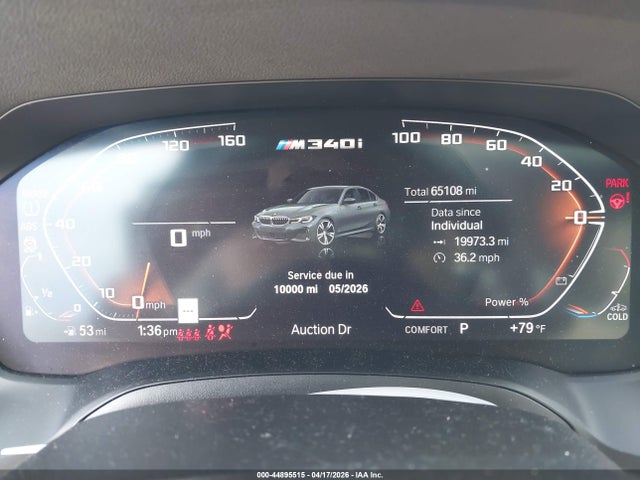 44895515 :رقم المزاد ، 3MW5U9J00M8B56237 vin ، 2021 Bmw M340i M340i Xdrive مزاد بيع