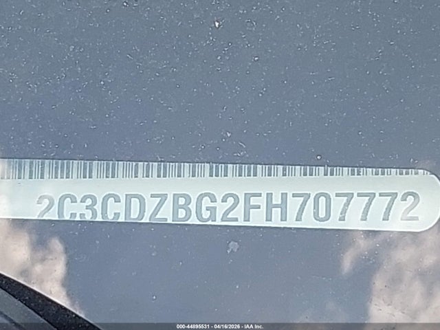 44895531 :رقم المزاد ، 2C3CDZBG2FH707772 vin ، 2015 Dodge Challenger Sxt Plus مزاد بيع