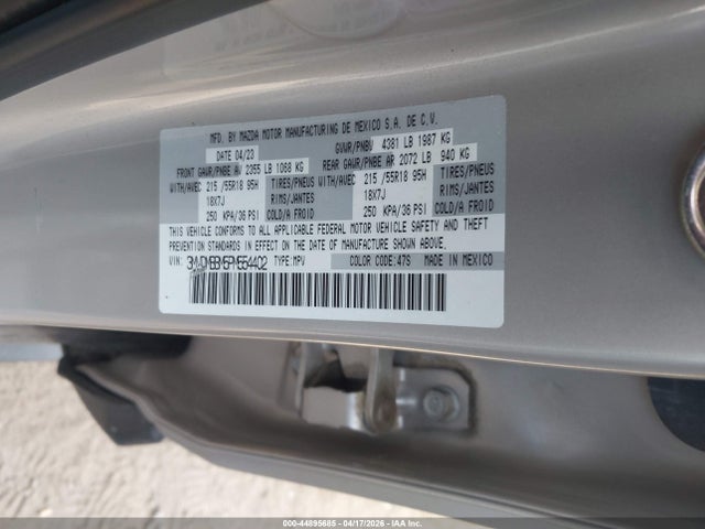 Aukcja sprzedaży 2023 Mazda Cx-30 2.5 S Select, vin: 3MVDMBBM5PM554402, numer aukcji: 44895685