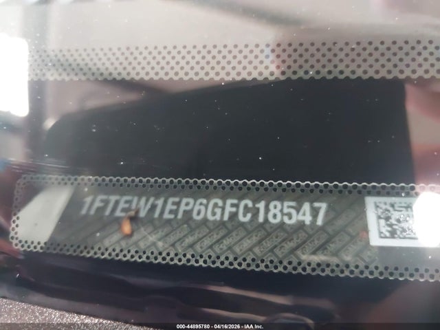 Продаж на аукціоні авто 2016 Ford F-150 Xl, vin: 1FTEW1EP6GFC18547, номер лоту: 44895780