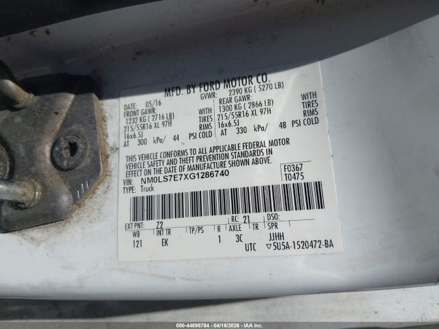 Ford Transit Connect Xl 2016 NM0LS7E7XG1286740 Image 9