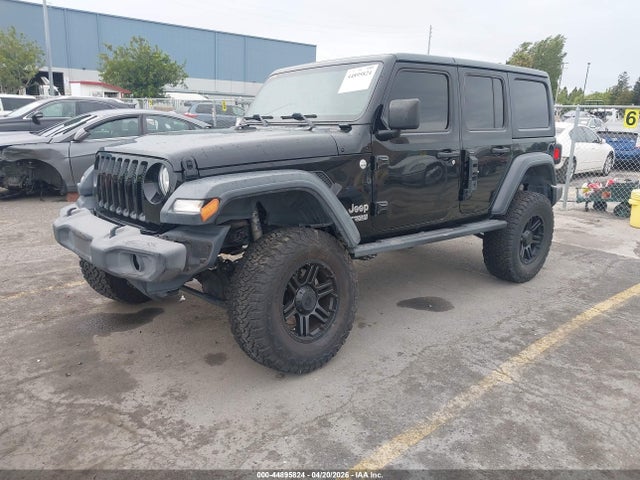 2018 Jeep Wrangler Unlimited Sport S 4x4 მანქანა იყიდება აუქციონზე, vin: 1C4HJXDG5JW177111, აუქციონის ნომერი: 44895824