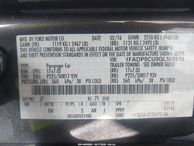 Ford C-max Energi Sel 2016 1FADP5CU0GL105919 Image 9