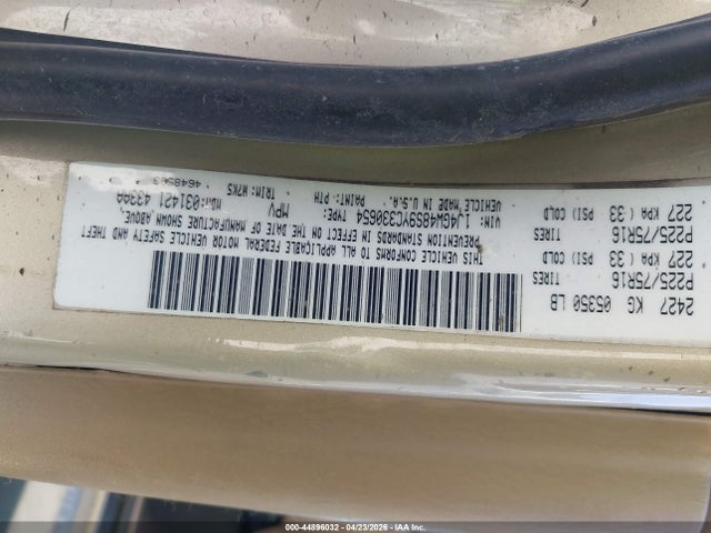 Aukcja sprzedaży 2000 Jeep Grand Cherokee Laredo, vin: 1J4GW48S9YC330654, numer aukcji: 44896032