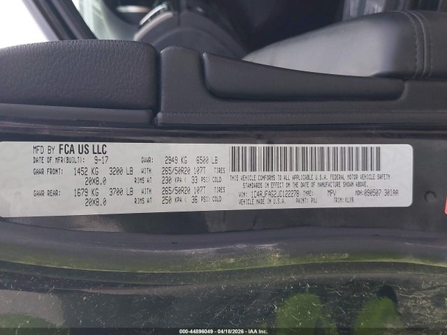 1C4RJFAG2JC122278 Jeep Grand Cherokee Altitude 4x4