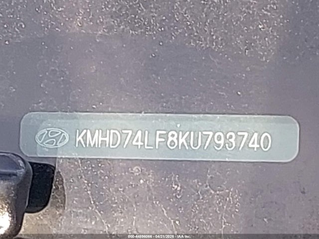 44896066 :رقم المزاد ، KMHD74LF8KU793740 vin ، 2019 Hyundai Elantra Se مزاد بيع