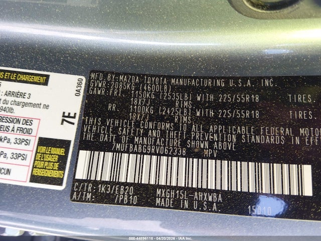 Продаж на аукціоні авто 2024 Toyota Corolla Cross Hybrid Xse, vin: 7MUFBABG9RV062338, номер лоту: 44896118