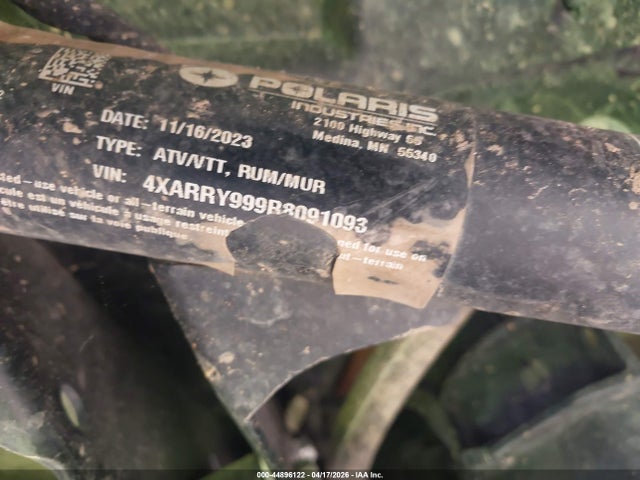 4XARRY999R8091093 Polaris Ranger Xp 1000 Northstar Ultimate