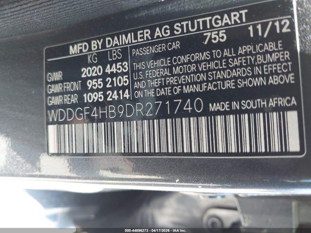 Продажа на аукционе авто 2013 Mercedes-benz C 250 Sport, vin: WDDGF4HB9DR271740, номер лота: 44896273