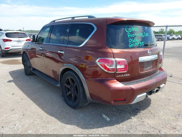 2018 Nissan Armada Sl მანქანა იყიდება აუქციონზე, vin: JN8AY2ND0J9052458, აუქციონის ნომერი: 44896316