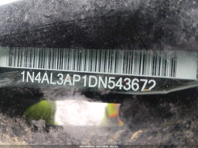 2013 Nissan Altima 2.5 Sl მანქანა იყიდება აუქციონზე, vin: 1N4AL3AP1DN543672, აუქციონის ნომერი: 44896368