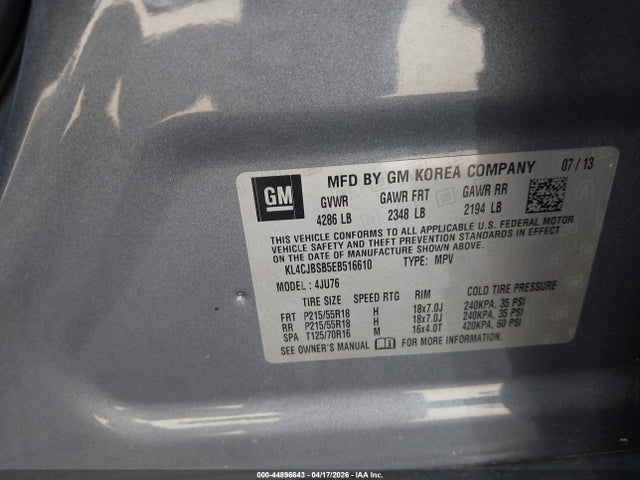 Aukcja sprzedaży 2014 Buick Encore Convenience, vin: KL4CJBSB5EB516610, numer aukcji: 44896643