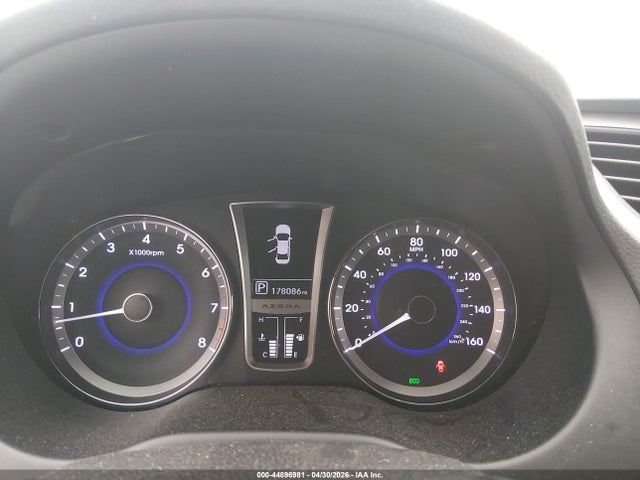 2012 Hyundai Azera მანქანა იყიდება აუქციონზე, vin: KMHFH4JG4CA192832, აუქციონის ნომერი: 44896981