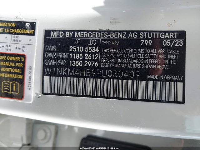 Aukcja sprzedaży 2023 Mercedes-benz Glc 300 4matic Suv, vin: W1NKM4HB9PU030409, numer aukcji: 44897063