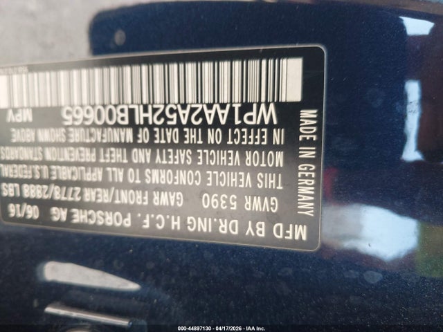 2017 PORSCHE MACAN WP1AA2A52HLB00665 Photo 8