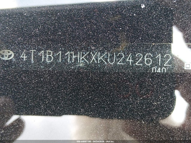 4T1B11HKXKU242612 Toyota CAMRY LE